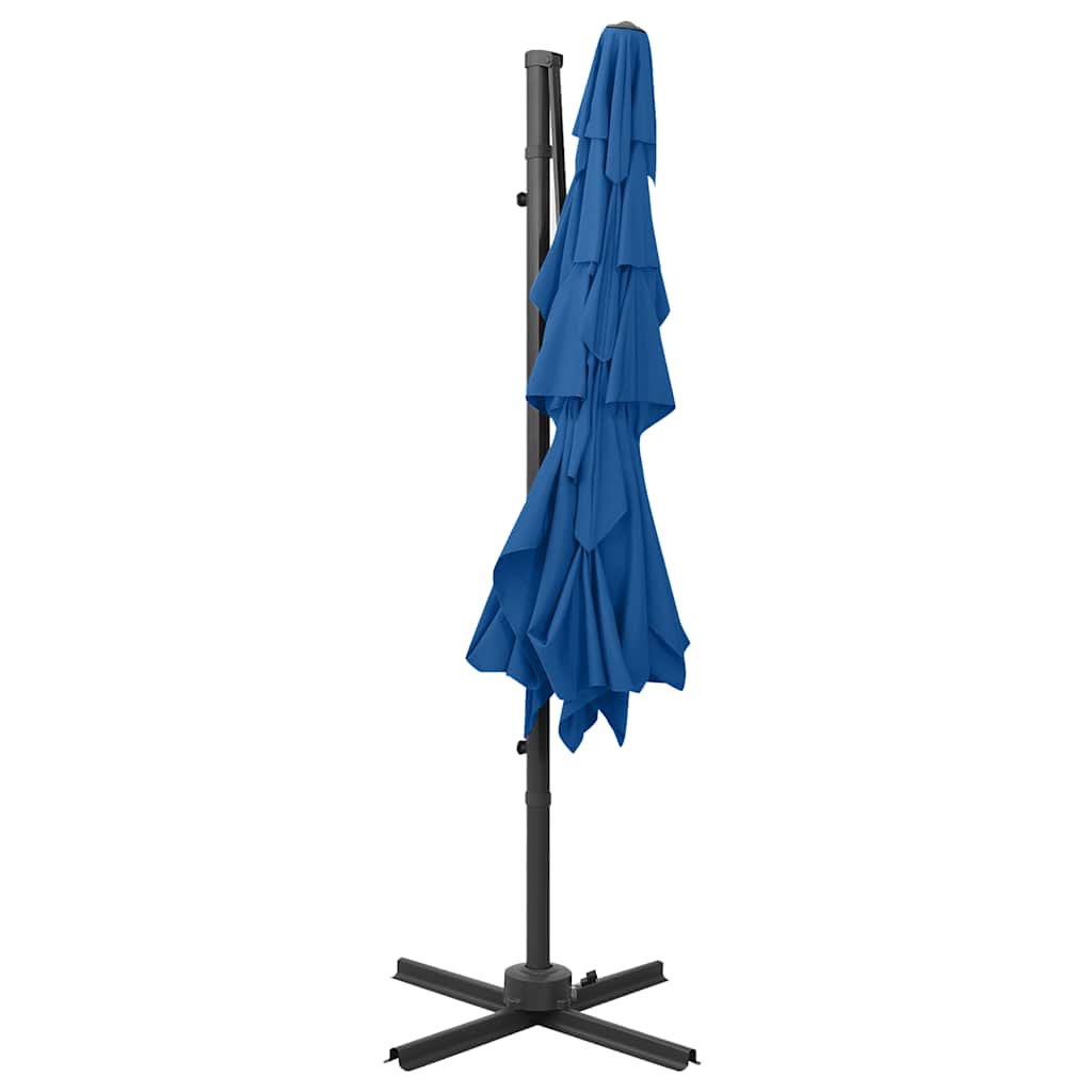 vidaXL Garden Parasol | Azure Blue | Polyester | 250x250 cm 5