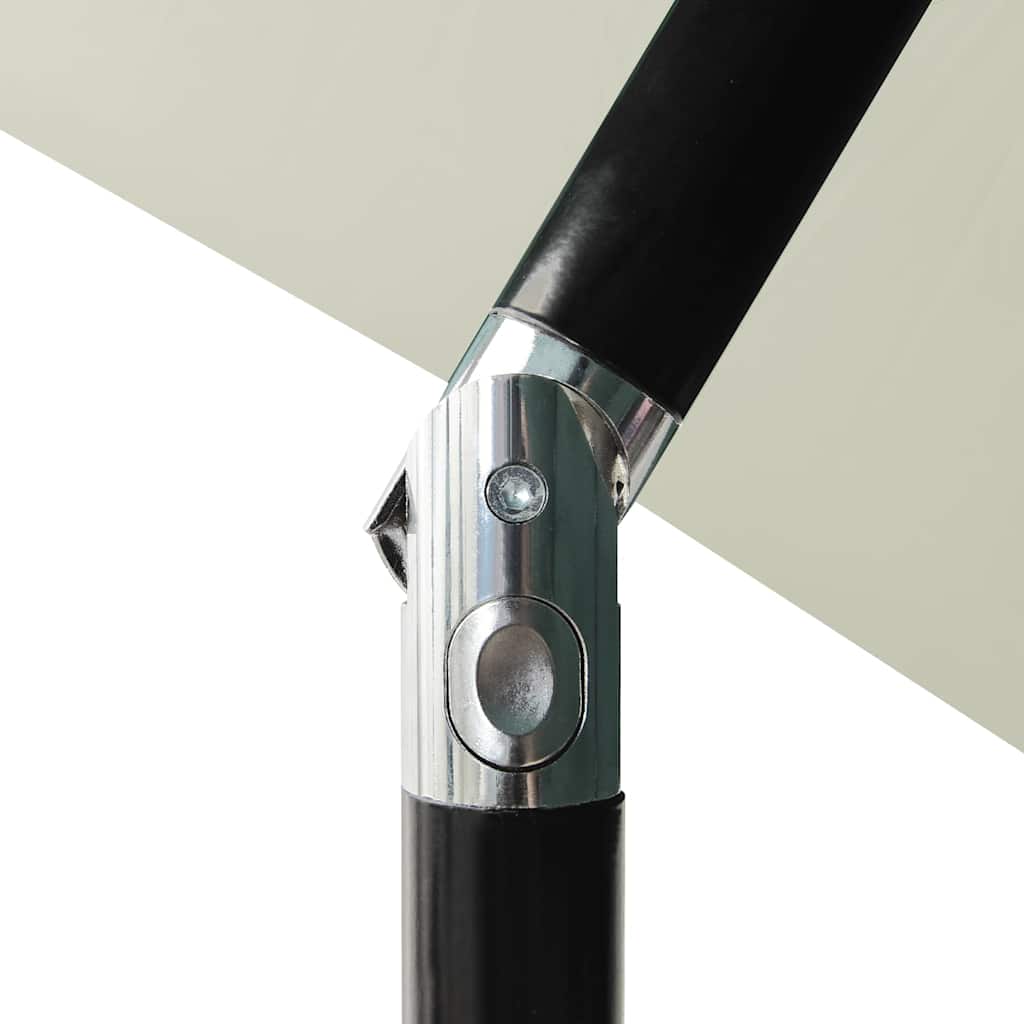 vidaXL Parasol | Sand | Powder-Coated Aluminium, UV-Protected Polyester 6