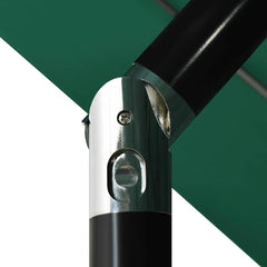 vidaXL 3-Tier Garden Parasol with Aluminium Pole Green 3.5 m 6