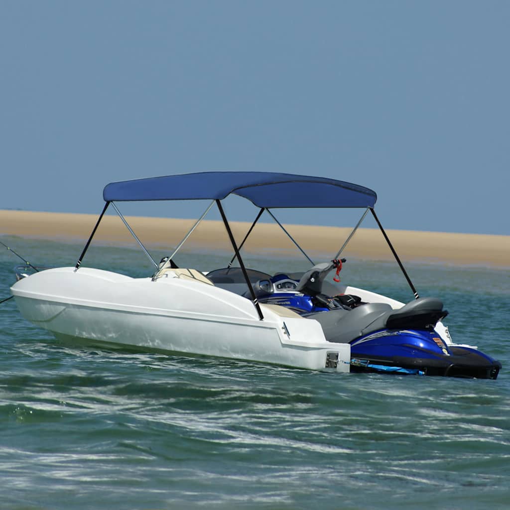 2 Bow Bimini Top Height 110 cm Blue 150 cm 120 cm
