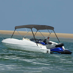 3 Bow Bimini Top Height 137 cm Width 183 cm Anthracite 160 cm