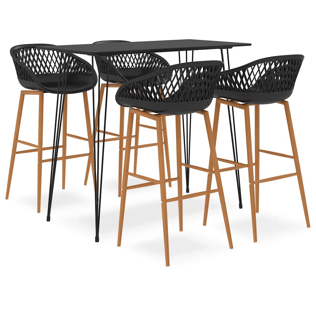 5 Piece Bar Black 4