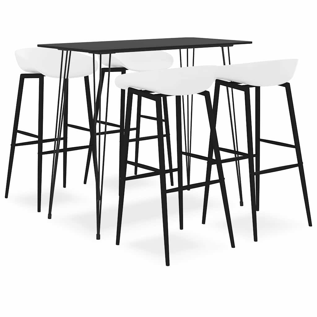5 Piece Bar Black and white 4