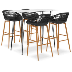 5 Piece Bar White and black 4