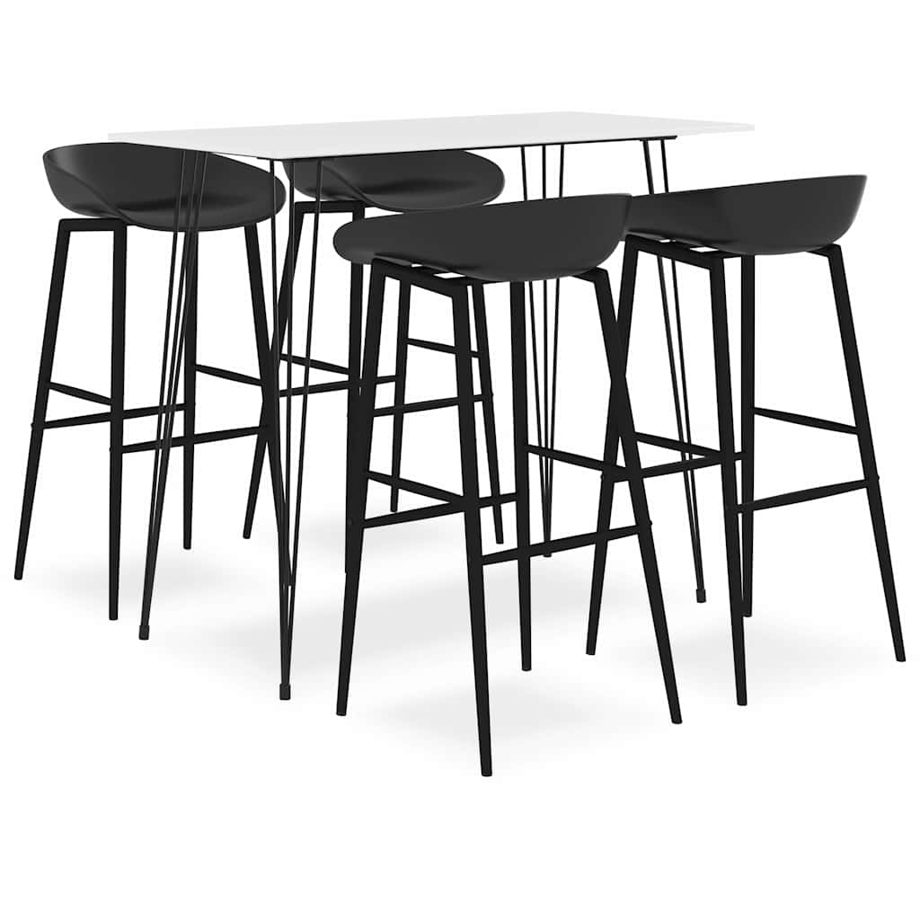 5 Piece Bar White and black 4