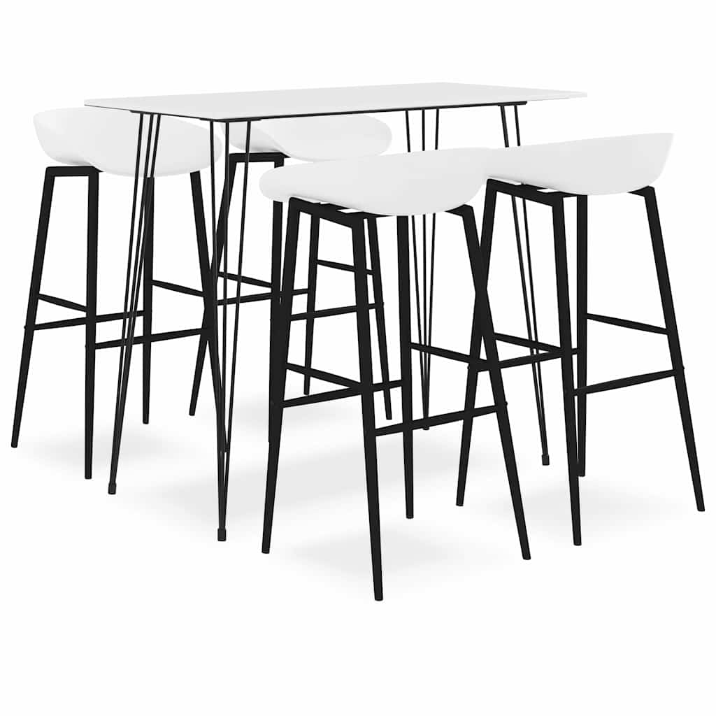 5 Piece Bar White 4