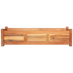 vidaXL Garden Raised Beds 2 pcs Acacia Wood 100x30x25 cm 3