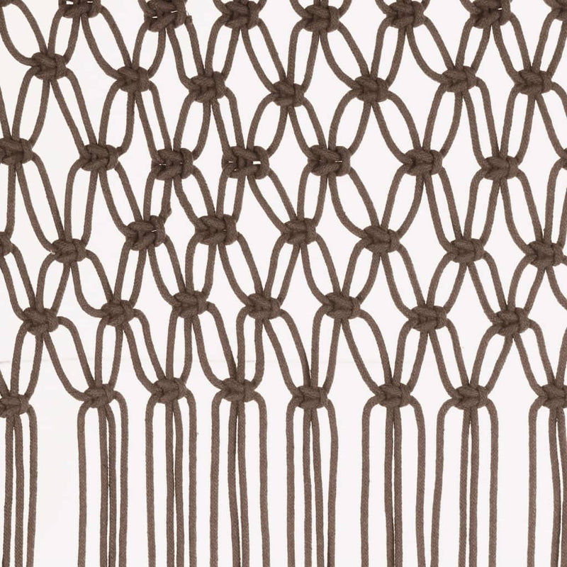 Macrame Curtain Taupe 140x240 cm Cotton