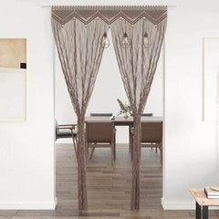 Macrame Curtain 140x240 cm Cotton Taupe