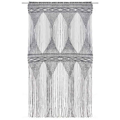 vidaXL Macrame Curtain Anthracite 140x240 cm Cotton 3