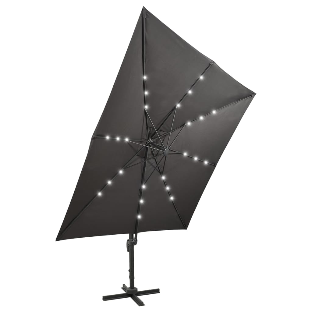 vidaXL Cantilever Garden Parasol | Anthracite 5