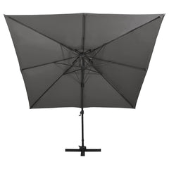 vidaXL Cantilever Garden Parasol with Double Top 300x300 cm Anthracite 2