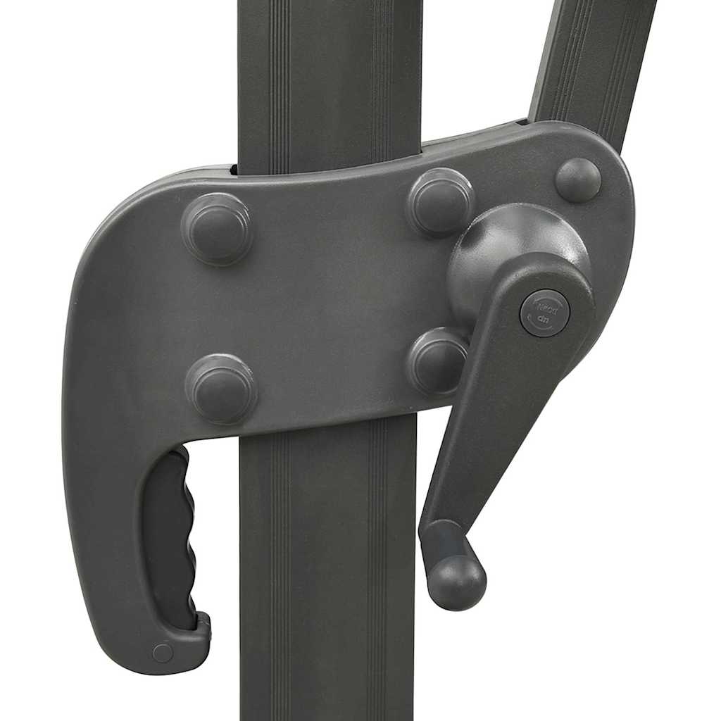 vidaXL Cantilever Garden Parasol with Double Top Anthracite 400x300 cm 6