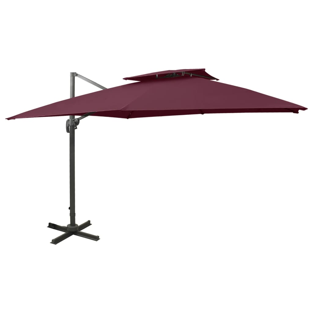 vidaXL Cantilever Garden Parasol | Bordeaux red 1