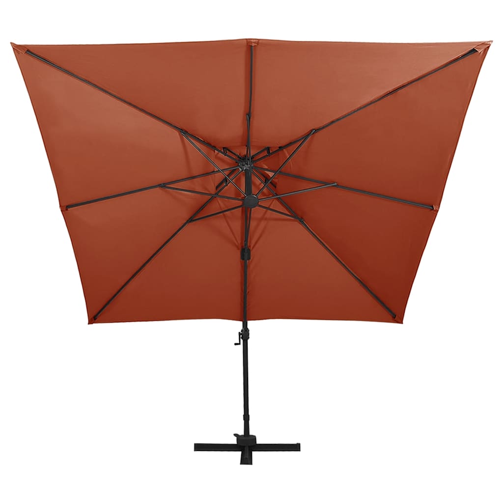 vidaXL Cantilever Garden Parasol | Terracotta 2