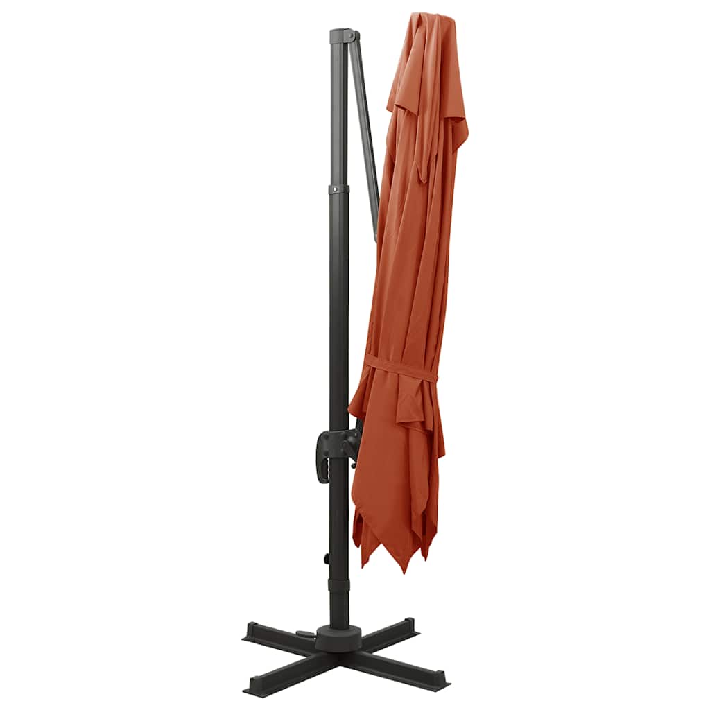 vidaXL Cantilever Garden Parasol | Terracotta 5