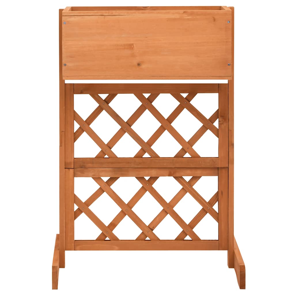 vidaXL Planter | Orange | Solid Firwood | Medium | Planters | Planter 2