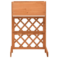 vidaXL Planter | Orange | Solid Firwood | Medium | Planters | Planter 2
