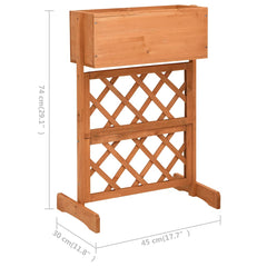 vidaXL Planter | Orange | Solid Firwood | Medium | Planters | Planter 6