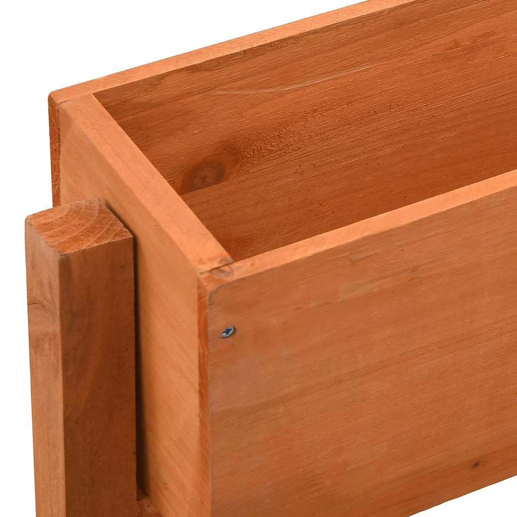 vidaXL Planter | Orange | Solid Firwood | Medium | Foldable | Planter 4