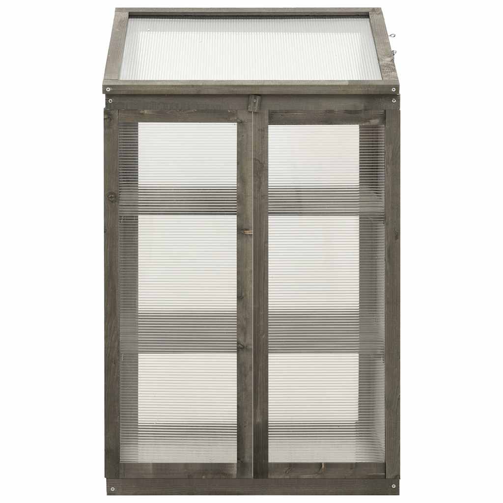 Greenhouse 60x45x100 cm Firwood Grey