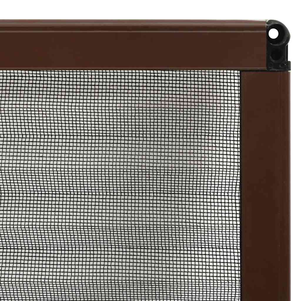 vidaXL Plisse Insect Screen for Windows Aluminium Brown 80x100 cm 6
