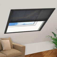 Plisse Insect Screen for Windows Aluminium Anthracite 120 cm 120 cm