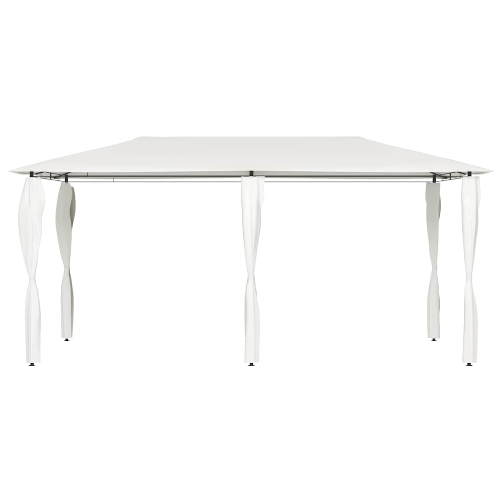 Gazebo 2.98x5.3x2.59 m 160 g/m² with Post Covers Cream
