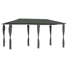 Gazebo 2.98x5.3x2.59 m 160 g/m² with Post Covers Anthracite