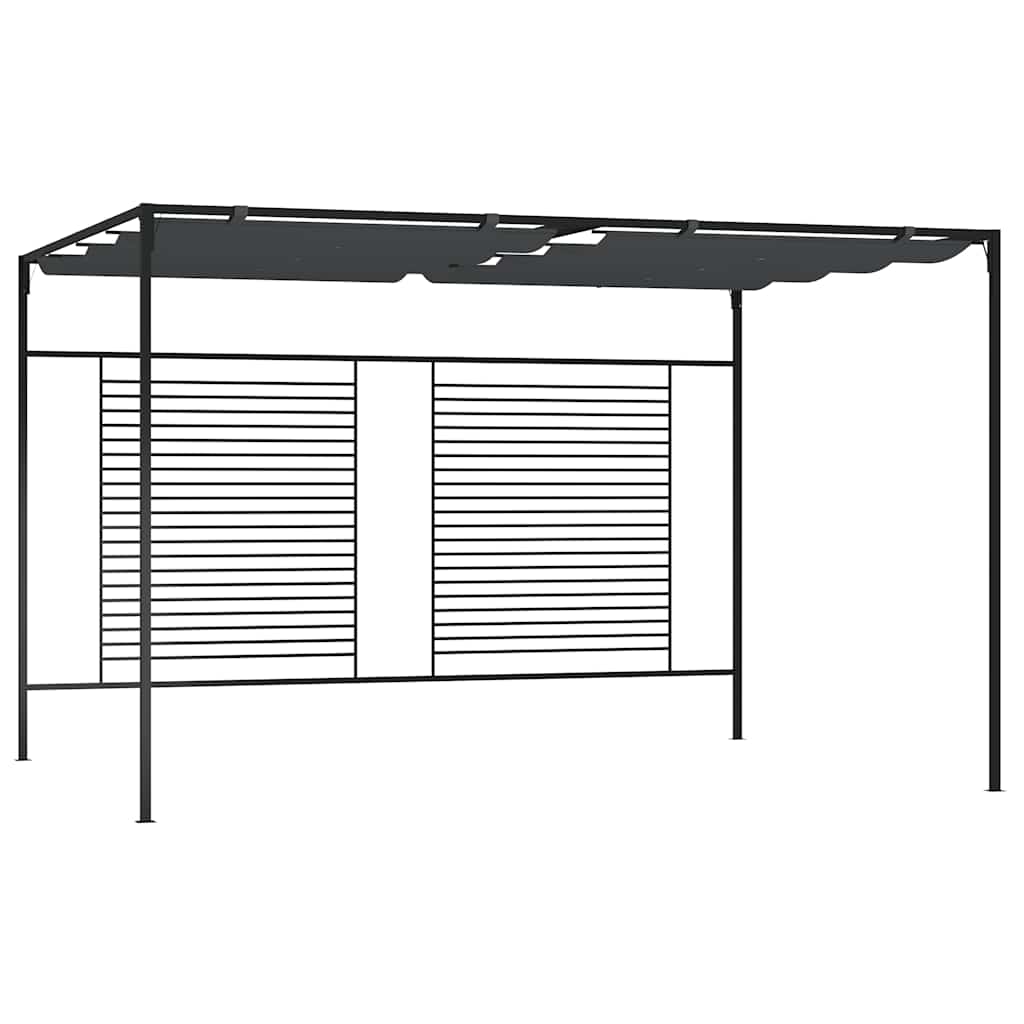 Gazebo with Retractable Roof 3x4x2,3 m 180 g/m² Anthracite