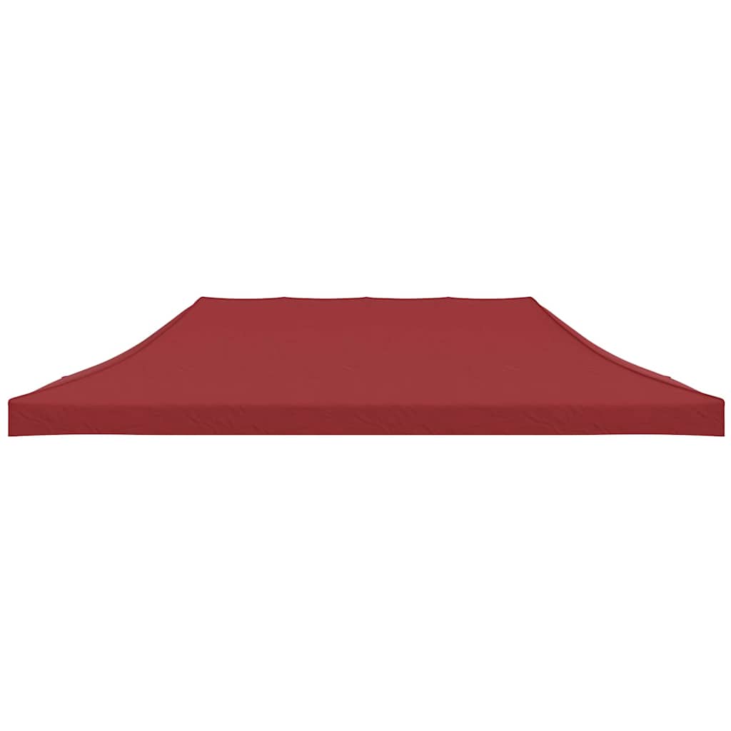 Party Tent Roof 6x3 m 270 g/m² Length 3 m Width 6 m Burgundy