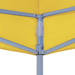 vidaXL Party Tent Roof 6x3 m Yellow 270 g/m² 5