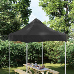 vidaXL Party Tent Roof 2x2 m Black 270 g/m² 1