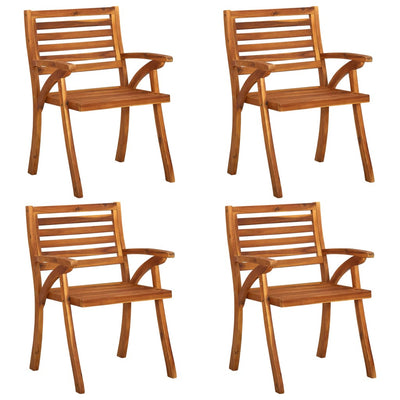 5 Piece Garden Dining Set Solid Acacia Wood