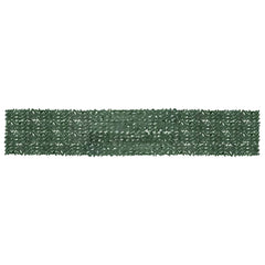 315490 vidaXL Balcony Screen with Dark Green Leaves 600x100 cm 1