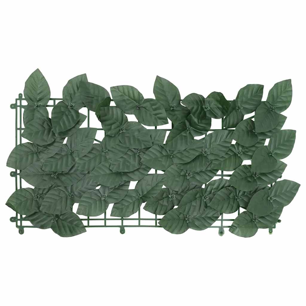 315490 vidaXL Balcony Screen with Dark Green Leaves 600x100 cm 2