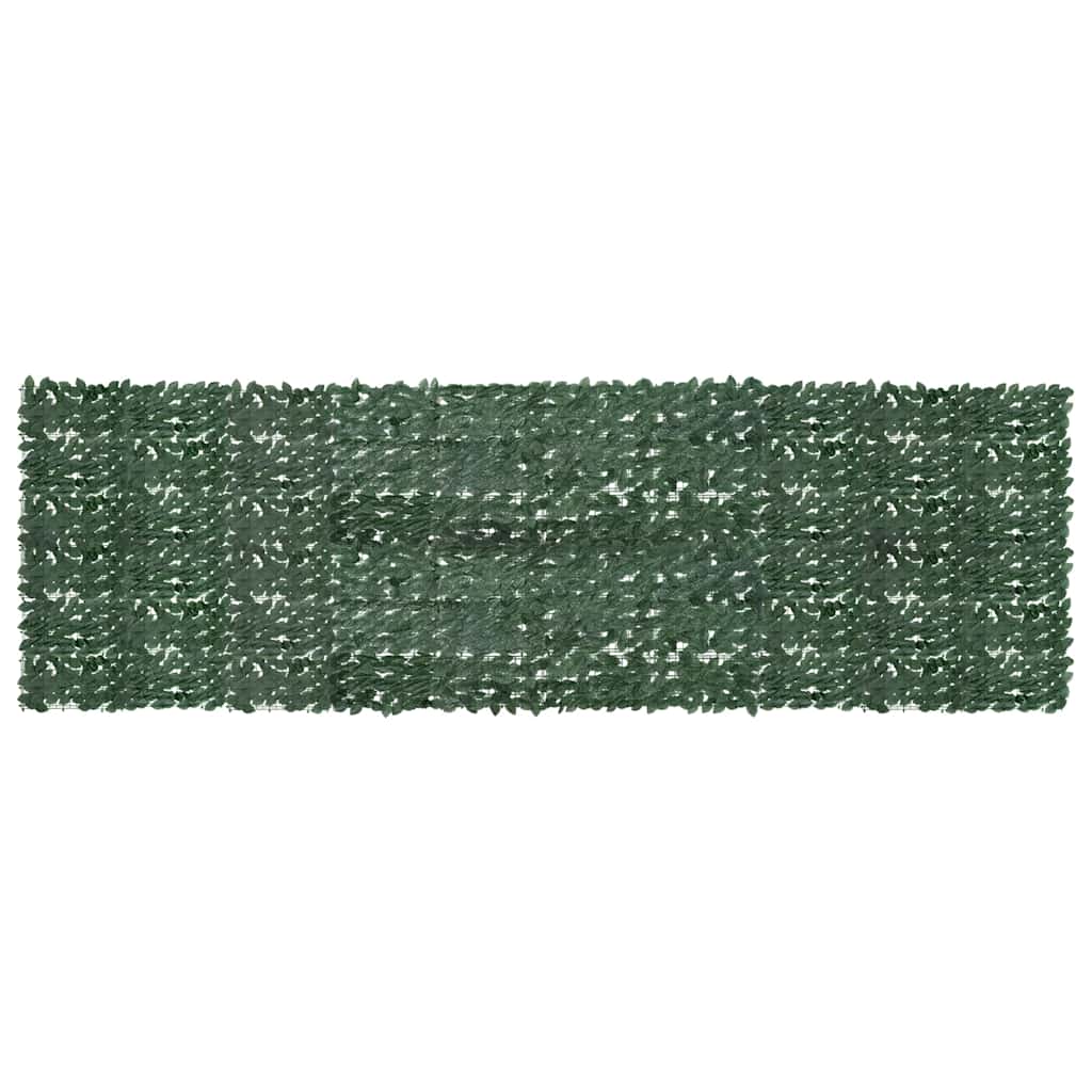 315493 vidaXL Balcony Screen with Dark Green Leaves 500x150 cm 1