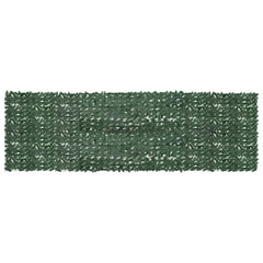 315493 vidaXL Balcony Screen with Dark Green Leaves 500x150 cm 1