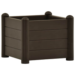 vidaXL Raised Bed | Mocha | Polypropylene | 43 cm | Raised Bed | Square | Modern 2