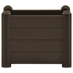 vidaXL Raised Bed | Mocha | Polypropylene | 43 cm | Raised Bed | Square | Modern 3