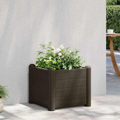 vidaXL Raised Bed | Mocha | Polypropylene | 43 cm | Raised Bed | Square | Modern 1