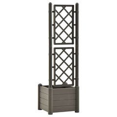 vidaXL Garden Planter | Anthracite | Polypropylene | Medium | Decorative Inlays 6