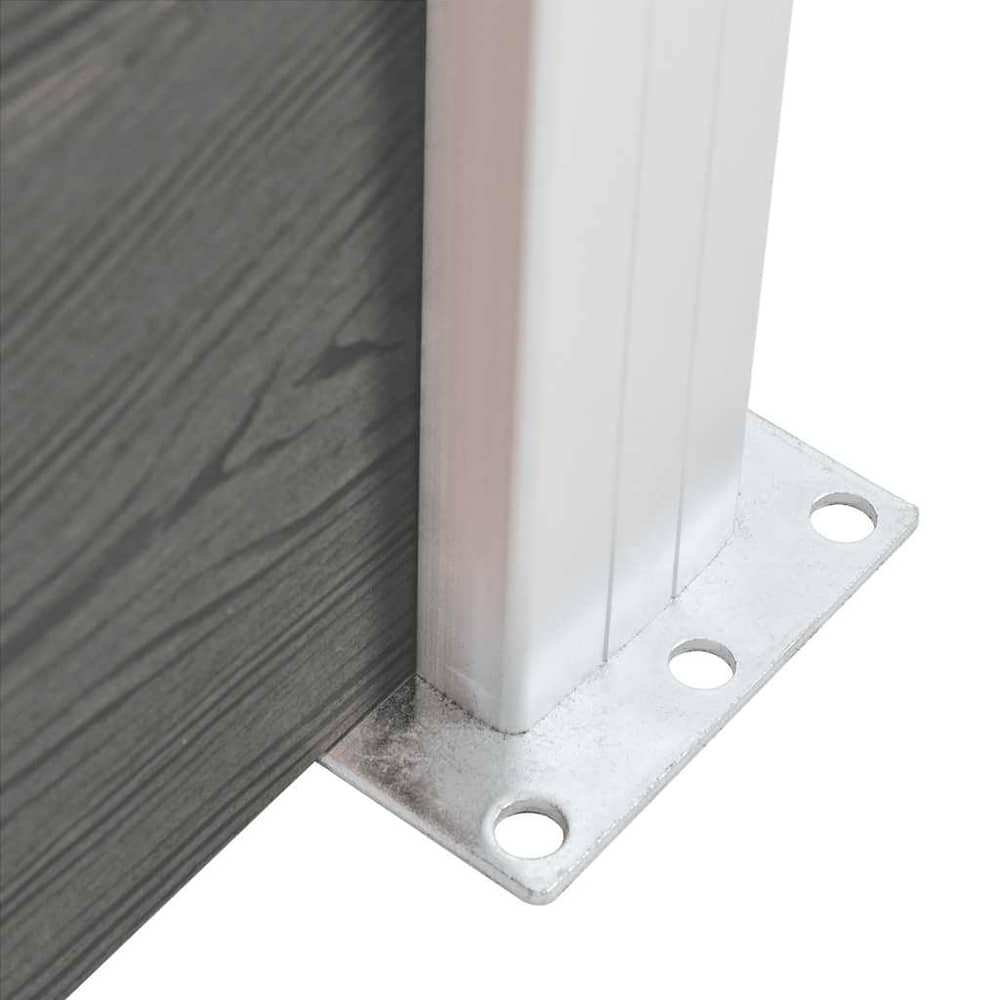 Fence Panel WPC 95x186 cm Grey