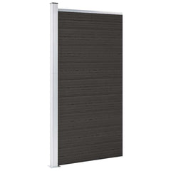 Fence Panel WPC 95x186 cm Black