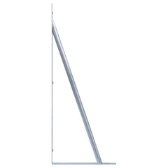 vidaXL Support Brackets for Fence Post 3 pcs Galvanised Steel 5