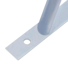 vidaXL Support Brackets for Fence Post 3 pcs Galvanised Steel 6