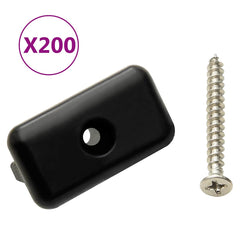 149004 vidaXL Decking Clips with Screws 200pcs Plastic and Stainless Steel304 1