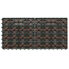 vidaXL Decking Tile 6 pcs Brown 60 x 30 cm WPC 3