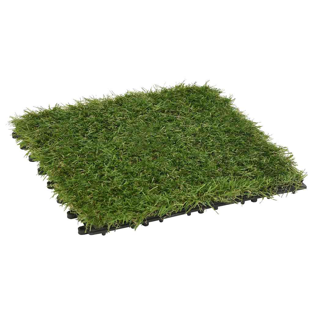 vidaXL Artificial Grass | Set of 11 | Green | Polyethylene | 30x30 cm 2