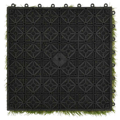 vidaXL Artificial Grass | Set of 11 | Green | Polyethylene | 30x30 cm 6